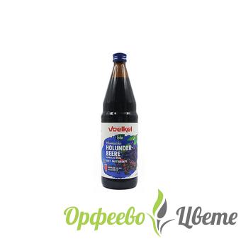 СУПЕР ХРАНИ ЗДРАВОСЛОВНИ НАПИТКИ БИО Натурален сок от черен бъз 100% - Voelkel - 750 мл.
